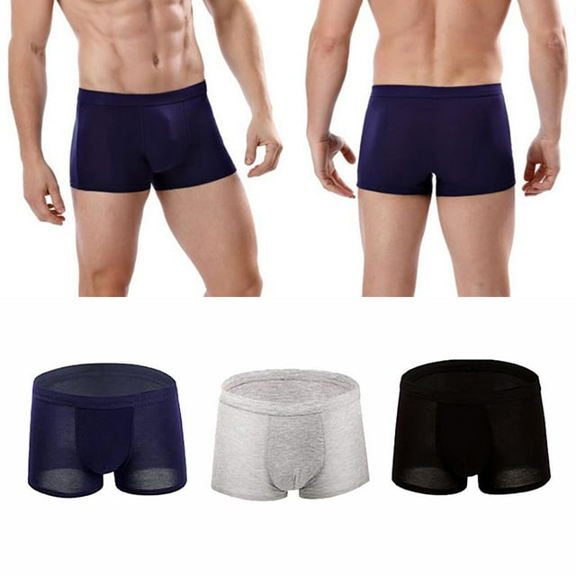 Conjunto , Calzoncillos Modales Transpirables para Hombre, Calzoncillos con Bolsa para El , Calzoncillos - XXL BLESIY calzoncillos para hombres