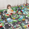 thumbnail image 5 of Loespoir Pure English City Traffic Car Model Parking Lot Mat, City Traffic Game Mat, Car Model Parking Lot Playmat, Educational Traffic Scene Rug for Toy Vehicles, 5 of 9