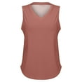 thumbnail image 4 of Uooqdmx Womens Tank Tops Loose Fit, V Neck Tank Tops for Women, Sleeveless Tops for Women, Basic Tank Tops for Women, Loose Tank Tops for Women, Rose Gold XXL, 4 of 5