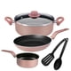 thumbnail image 1 of Batería de Cocina EKCO Rosa de 6 Piezas de Aluminio con Antiadherente DuraflonÂ® PRO, 1 of 3