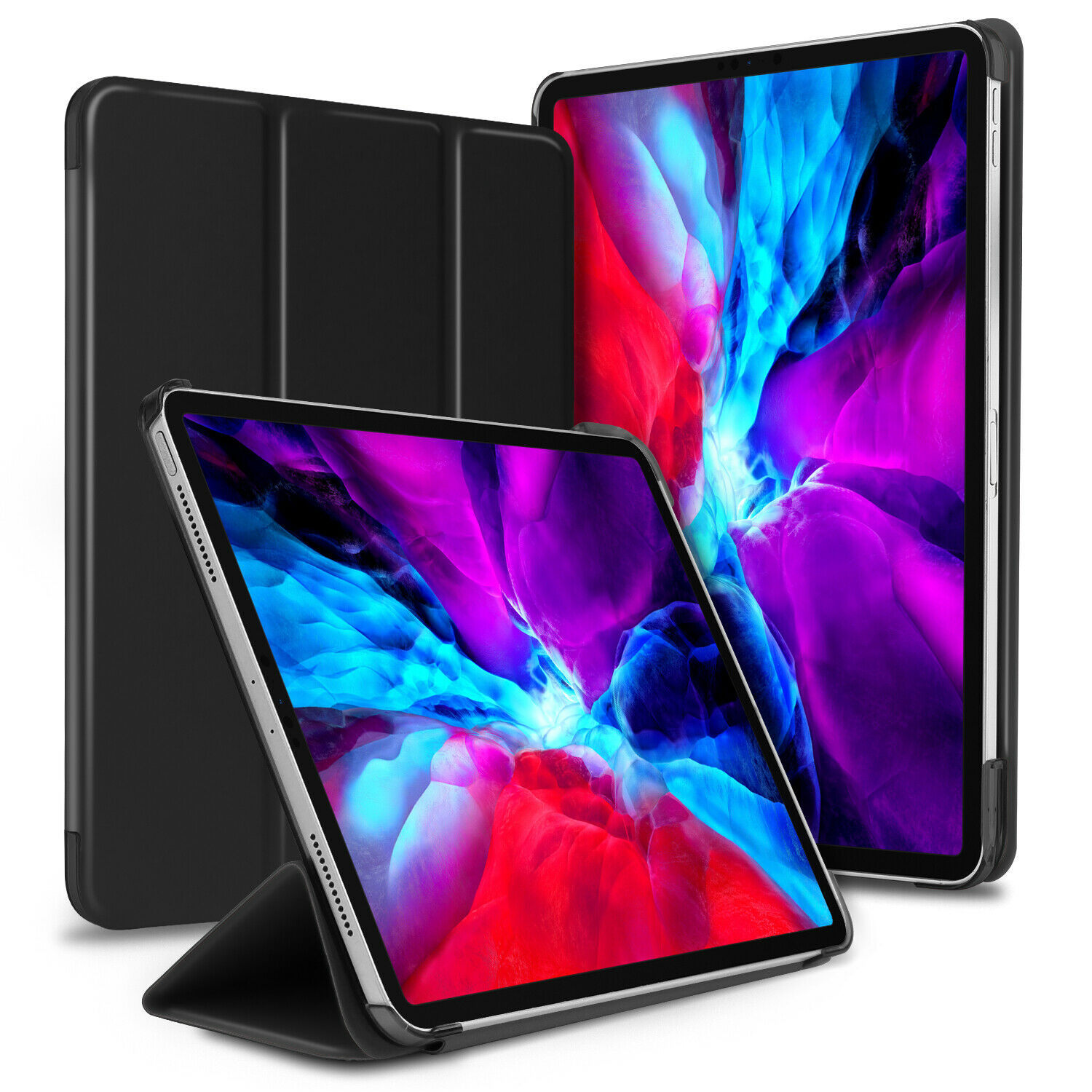 2020 New For iPad Pro11 2020 Stand Case Leather Cover(Black) Walmart