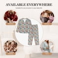 thumbnail image 7 of Fotbe truck car Pattern Long Sleeve Pajama Set for Women,Sleepwear Set,2-piece Loungewear Set,Soft PJs Comfy Nightwear with Pockets-Medium, 7 of 7