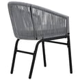 thumbnail image 6 of vidaXL Garden Chairs 2 pcs Anthracite PVC Rattan, 48137, 6 of 9