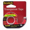 Scotch 174 Transparent Tape, 1/2" x 1000"