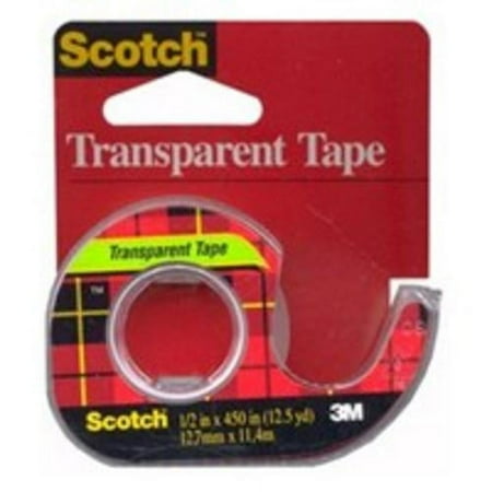 Scotch Transparent Tape, 1/2 In. x 1000 In. 174
