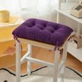 thumbnail image 2 of PEIBang Thickened Chair Cushion,Solid Color Rectangular Stool Cushion,Super Soft Seat Cushion with Ties, 2 of 7