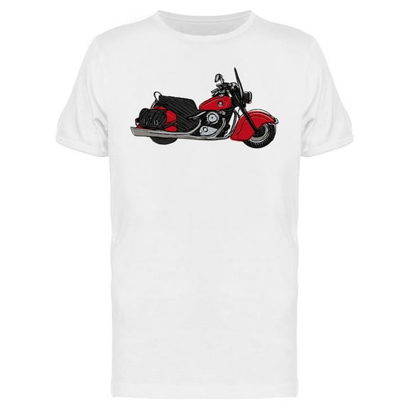Old Motorcycle T-Shirt Men -Image by Shutterstock, Male Medium