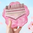 thumbnail image 2 of MYG Kalimba 17 21 Keys Pink Transparent Thumb Piano With Parts For Christmas, 2 of 9
