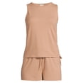 thumbnail image 5 of Secret Treasures Women's Tank Top and Shorts Pajama Set, 2-Piece, 5 of 5