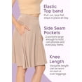 thumbnail image 2 of Stretch Is Comfort Women's A-Line Skirt with Pockets | Rayon/Spandex | Small- 3x, 2 of 6