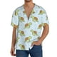 thumbnail image 1 of Fotbe Cartoon Sea Turtle Camisa Estampada de Manga Corta para Hombre, Casual de Verano, Estilo Playero, Sin Arrugas-4X-Large, 1 of 5