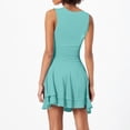thumbnail image 3 of Women's Square Neck Sleeveless A-Line Mini Dress Ruffle Layered Skater Dress Casual Summer Dress, 3 of 8