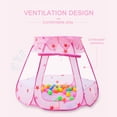 thumbnail image 4 of Children's Tent Foldable Star Portable Mosquito Net Polyester Play House Mat Hexagonal Mesh Indoor Kids Play Space Easy to Install Store, 4 of 6