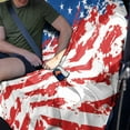 thumbnail image 4 of Xoenoiee Retro American Flag Pattern Rear Bench Towel Seat Covers, Universal Back Seat Cover Split Bench for Cars, Trucks, SUVs, Waterproof Auto Seat Protector for Most Vehicles, 4 of 7