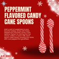 thumbnail image 3 of 11-Piece Chocolate & Peppermint Candy Cane Edible Spoons, Holiday Hot Cocoa Stirrers Festive Drink Mixers for Coffee Milk Christmas Gifting & Stocking Stuffers, 3 of 7