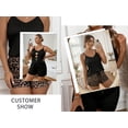 thumbnail image 5 of Cuteduck Women's Sets Summer Sleeveless V-Neck Plus Size 2-Piece Leopard-Print Casual Home Outfit 1X-4X, 5 of 9