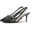 Black, variant on Women's Mesh Slingback Stiletto Heels with Studded Closed Pointed Toe Adjustable Strap Transparent High Heels Comfortable Rivet Dress Pumps for Daily Wedding Party