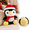 C, variant on Snowman Plush Doll Christmas Pillow Decor, Soft Cloth Figure with Reinforced Stitching for Sofa Mantel Display, Holiday Gift, 9.4 in