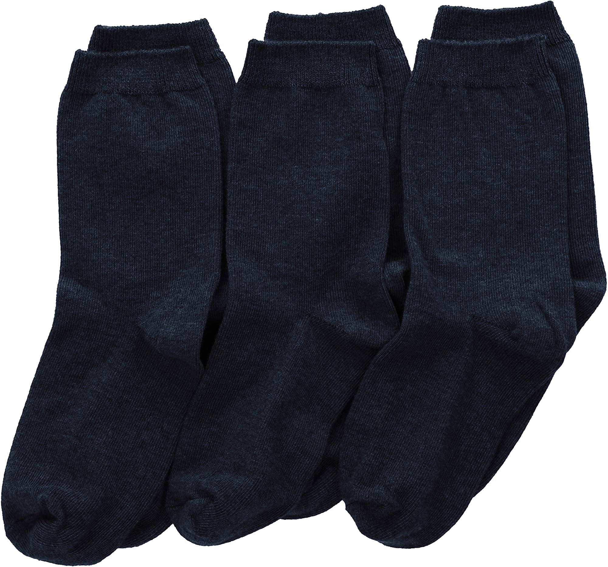 Jefferies Socks Big Boys School Uniform Cotton Crew Sock Three-Pack 
