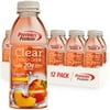 Premier Protein Clear Protein Drink, Peach, 20g Protein, 16.9 Fl Oz, 12 Ct