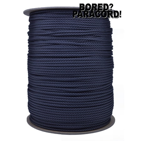 1000 Ft Spool High Quality Best Durability 550 lb Paracord - Charcoal Diamonds Color - Bored Paracord