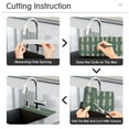 thumbnail image 5 of Yayeee Faucet Mat for Kitchen Sink 14.7" Diatomite Long Splash Guard Pad, Dark Green Leaves, 5 of 7