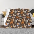 thumbnail image 1 of Fotbe Cute Lion Tiger Manta de Franela con Estampado, Manta Ultrasuave para Cama, Sofá, Auto, Hipoalergénica y Antibolitas-80"x60", 1 of 6