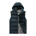 thumbnail image 4 of UPPADA Hooded Heated Vest for Women Cold Weather 8 Heating Zone Thermal Jacket Usb Recharging Warm Vest Winter Clothes Electric Jacket Heating Men Blue,XXXL, 4 of 4
