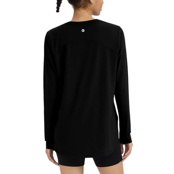 baleaf Women's Long Sleeve Workout Tops Lightweight Shirts Black L