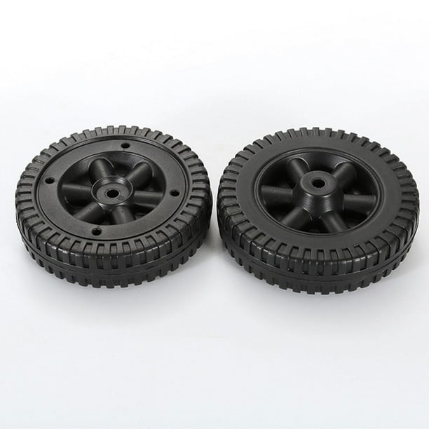 Paquete de 2 ruedas para parrilla de barbacoa, ruedas negras de 6 "para camión de mano, repuesto para la mayoría de accesorios de herramientas para pa DYNWAVEMX Rueda de parrilla para barbacoa
