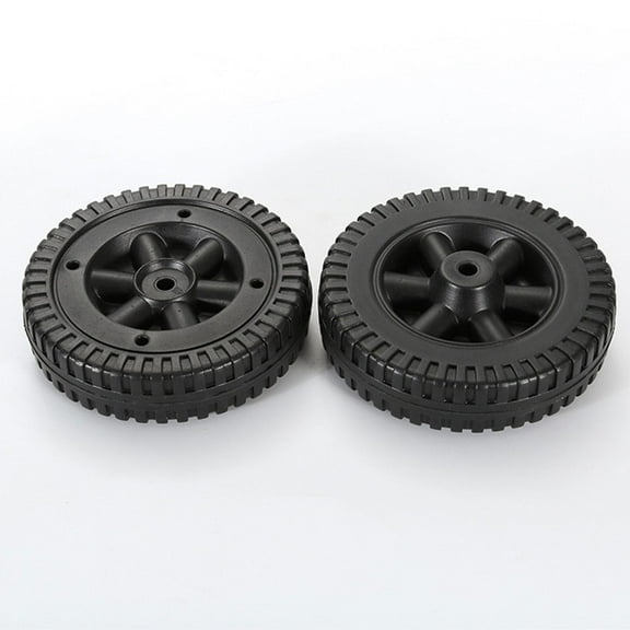 koolsoo 2 Pack BBQ Grill Wheels Smooth Rolling Black 6 inch Hand Truck Tires Replacements for BBQ Most Tools Accessories