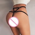 thumbnail image 2 of Gibobby ropa interior G-string Lencería Breve Knicker Pantie Girl High Sexy Tanga Cintura Ropa interior Encaje (Negro, XL), 2 of 5