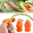 thumbnail image 4 of Recogedores del de plantas del del del silicón 4pcs para los pimientos de los frijoles Macarena Cortadores de pulgar de silicona, 4 of 6