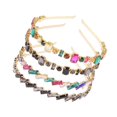 thumbnail image 4 of Multi Color Rhinestone Fashion Headband for Women Stylish Hair Hoop for Decoration 1pc Alloy Glass, 4 of 5