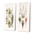 thumbnail image 3 of Designart "Joyful Hanging Boho Houseplants in Botanical Bliss II" Abstract Botanicals Wall Art Set Of 2 - Modern Green Gallery Wall Set For Home Decor, 3 of 6