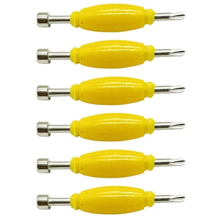 

NUOLUX 6Pcs Fingerboard Tool Mini Screwdriver Fingerboard Repair Screwdriver Double End Screwdriver