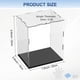 thumbnail image 3 of Caja de Exhibición de Acrílico de 1 Paquete, 7.9x5.9x9.8 Pulgadas/20x15x25cm Caja de Exhibición Transparente de Acrílico con Base de Madera Negra [Negro, Transparente], 3 of 6