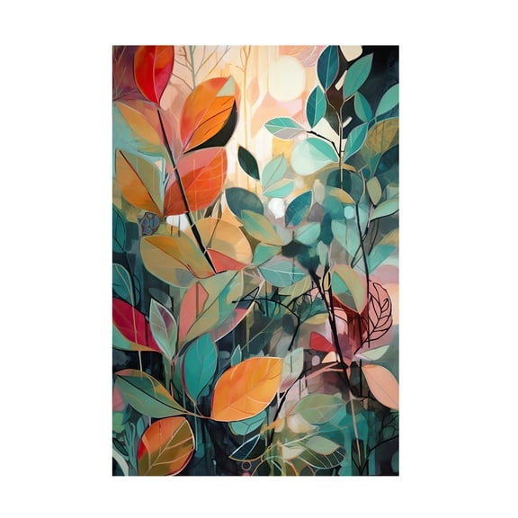 Canvas Wall Art - Sasha 'Morning Forest III' Wall Art for Living Room, Bedroom, or Office Décor by Trademark Fine Art - 12 x 19 Inches