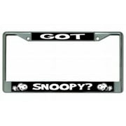 LICENSE PLATES ONLINE Got Snoopy Chrome License Plate Frame