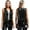 Black, variant on Eandarui Womens Sequin Sleeveless Fringe Tassel Vest Sleeveless Open Front Cardigan Rave Party Black L