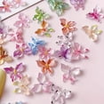 thumbnail image 1 of 100 piezas de accesorios coloridos del arte del clavo de la mariposa 3D del gradiente for el diseño de uñas, 1 of 4