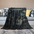 thumbnail image 2 of Orinice Wolf Throw Blanket, Super Soft Warm Throw Blanket for Couch, Sofa, Chair, Bed - Extra Cozy, Machine Washable, Comfortable Home Decor, 40x50in, 2 of 6