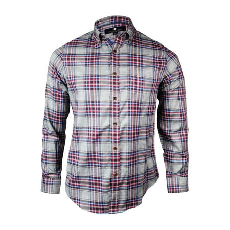 - Argyleculture Men's Pocket Checkered Cotton Dress Shirt