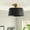 Black, variant on Aiwen Semi Flush Mount Ceiling Light Fixture Drum Light With White Metal Shade Modern Lighting For Bedroom Hallway Living Room