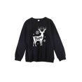thumbnail image 1 of Diconna Family Matching Cartoon Elk Print Round Neck Long Sleeve Pullover, 1 of 9
