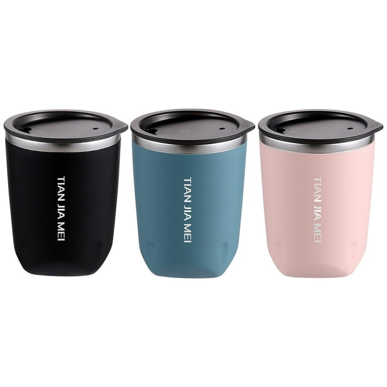 Clearance! Thermal Mug Beer Cups 300ml Thermos for Tea Coffee Water Bottle Vacuum Insulated Leakproof with Lids Drinkware, Size: Diameter 3.14in,300ml