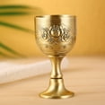 thumbnail image 2 of Cáliz de Cáliz Copa de Comunión de Oro Copa de Vino de Latón Ofrenda para la Iglesia Copa del Santo Grial Uso para decoración de Altar Robustez, 2 of 5