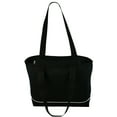 thumbnail image 3 of Ensign Peak by Ensign Peak Women's 600 Denier Polyester Zipper Shoulder Tote, Black, 3 of 4