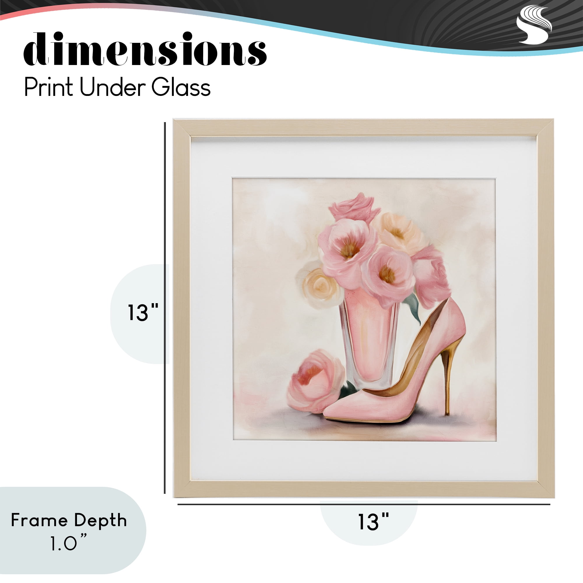 Stupell Industries Pink Beauty Bouquet Birch Framed Print Under Glass, design by Kim Allen