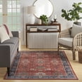 thumbnail image 7 of Nourison Fulton Floral Vintage Non-Slip Flatwoven Indoor Rug Rust 5' x 7', 7 of 7